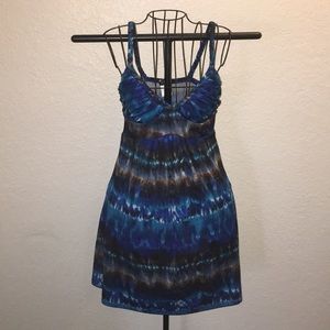 Blue flowy dress